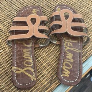 Sam Edelman slip on sandals brown  size 8